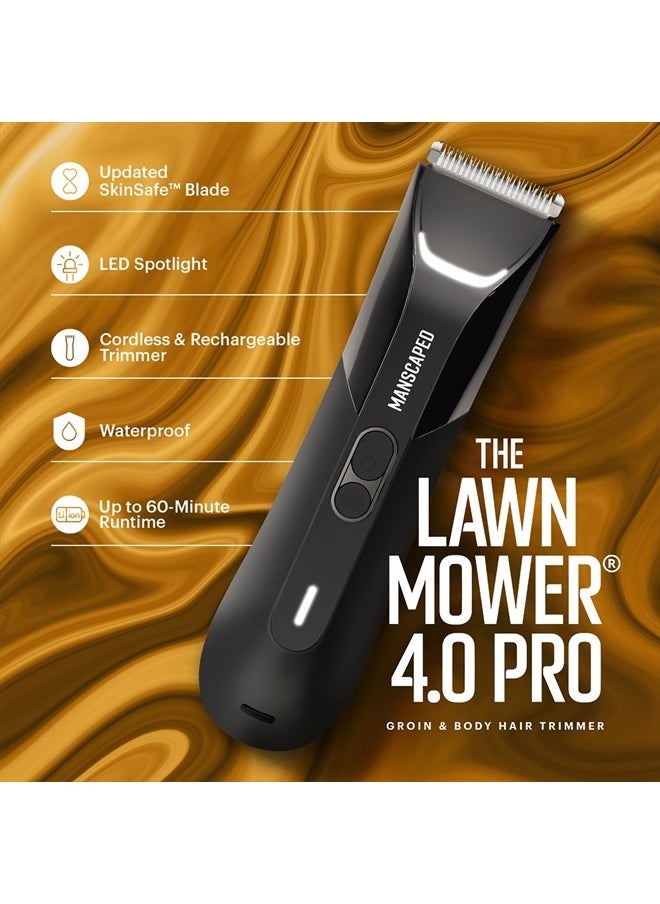 manscaped - ® The Lawn Mower® 4.0 PRO - Groin & Body Hair Trimmer, Updated SkinSafe™ Trimmer Blade, Waterproof Wet/Dry Groomer, USB-C & Wireless Charging Compatible, Men's Ball Shaver with Travel Lock - Image 1