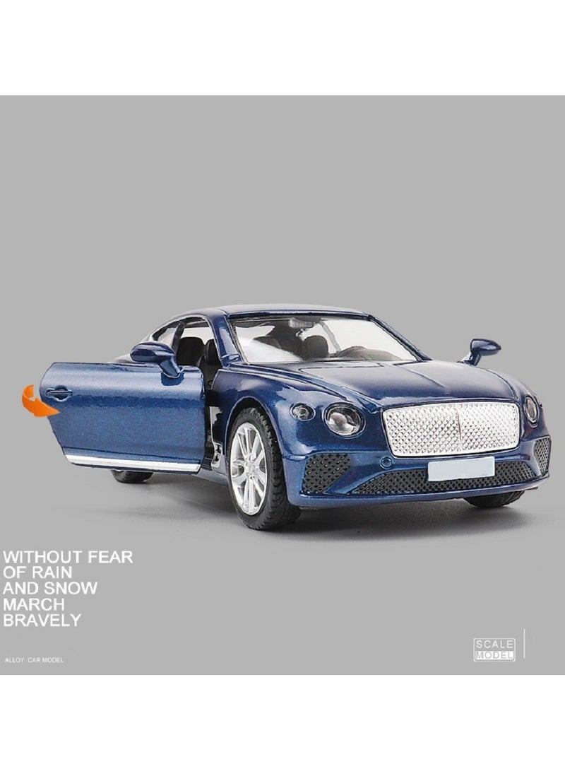 1:36 Alloy  Sports Car Model , Pull-Back Toy Car , Opening doors, Collectible Display ,  Model Car Gift For Boys And Girls Blue , 12 cm*4.8 cm*3.5 cm - Image 2