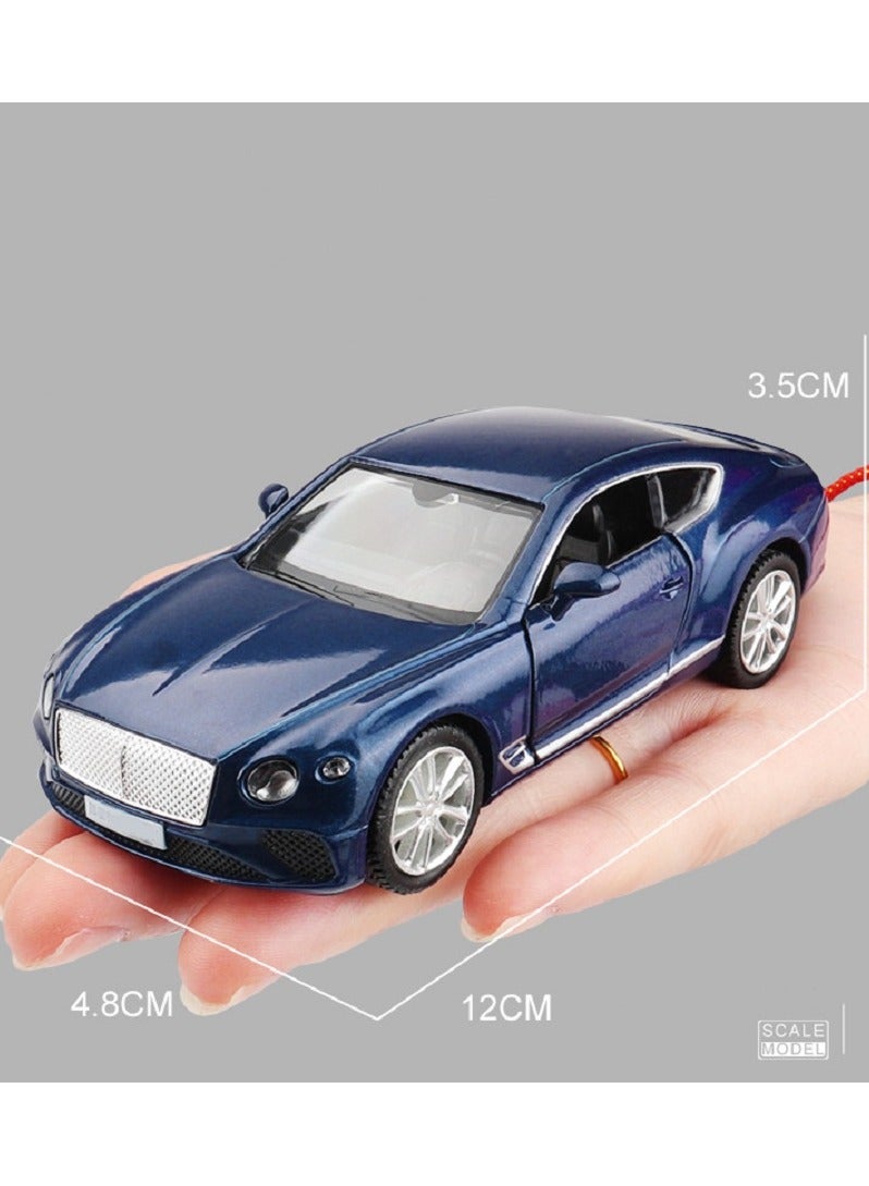 1:36 Alloy  Sports Car Model , Pull-Back Toy Car , Opening doors, Collectible Display ,  Model Car Gift For Boys And Girls Blue , 12 cm*4.8 cm*3.5 cm - Image 4