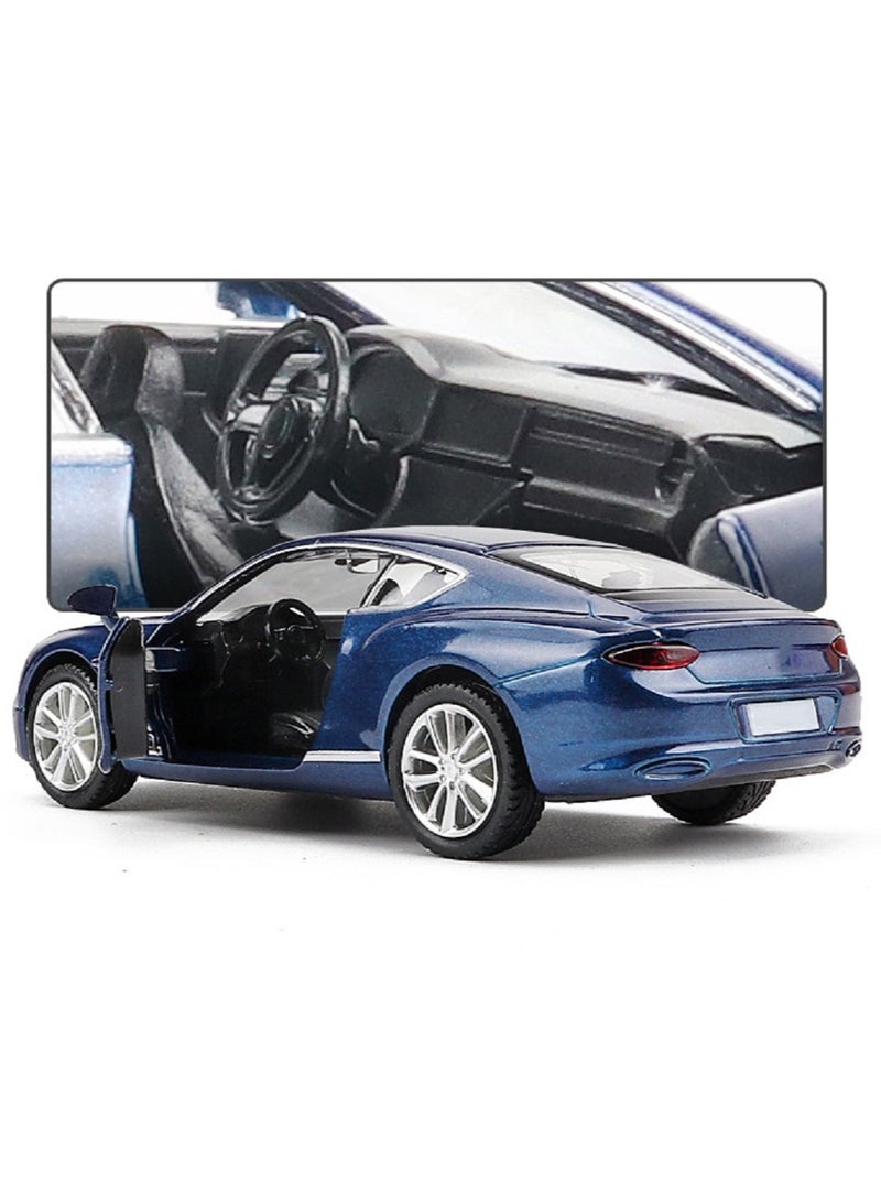 1:36 Alloy  Sports Car Model , Pull-Back Toy Car , Opening doors, Collectible Display ,  Model Car Gift For Boys And Girls Blue , 12 cm*4.8 cm*3.5 cm - Image 5