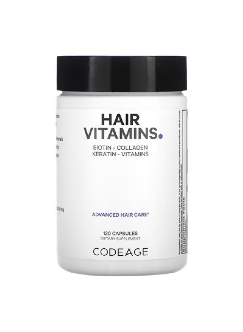 Codeage Hair Vitamins, 120 Capsules