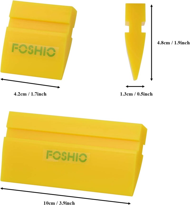 FOSHIO Mini Window Washer Film Tools, Water Rinse Rubber Blade Decal Wrap Applicator Car Home Tint Daily use improved quality - Image 4