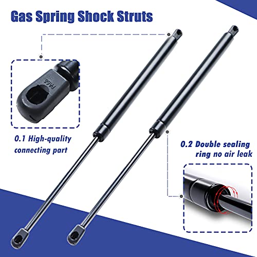 Hurotoms 20" 100Lbs/445N Lift Support Gas Spring Struts Lid Stay with L-Type Mounts for RV Bed Window Door Tonneau Cover Floor Hatch or Heavy Equipment - Image 4