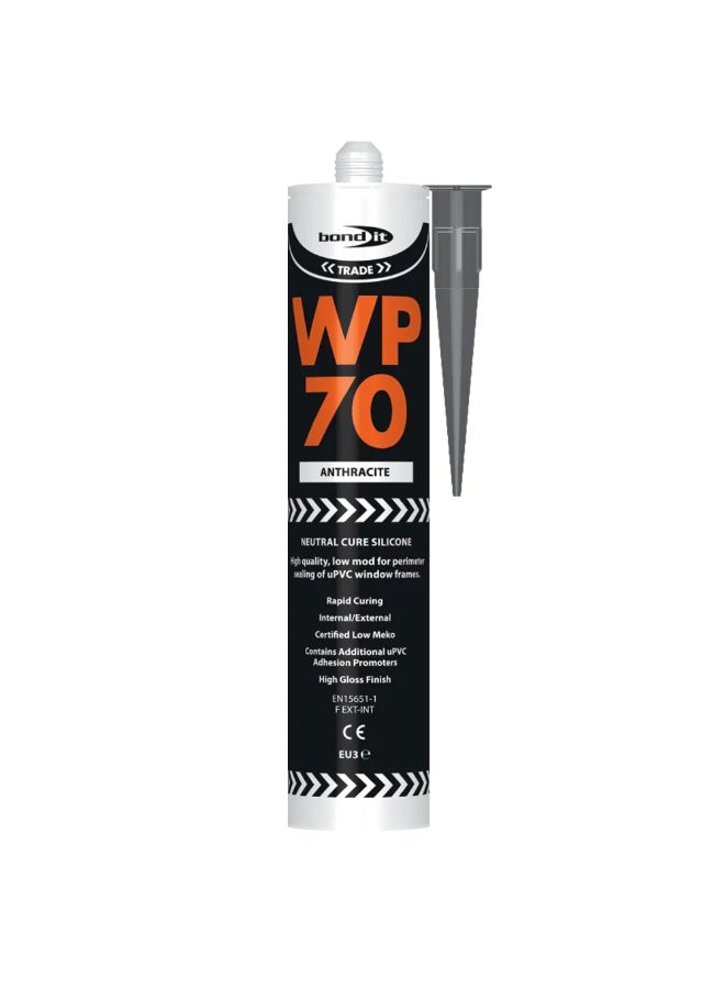 Bond It Bond-It WP70 Low Modulus Neutral Cure Low Modulus Neutral Oxime Silicone 310ml (Anthracite, EU3) - Image 2