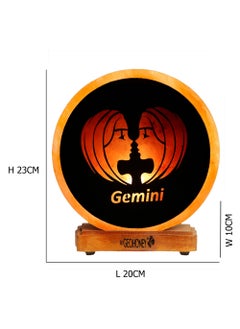 GEOHONEY Geohoney - Himalayan Salt Lamp Zodiac Sign Gemini  - Image 3