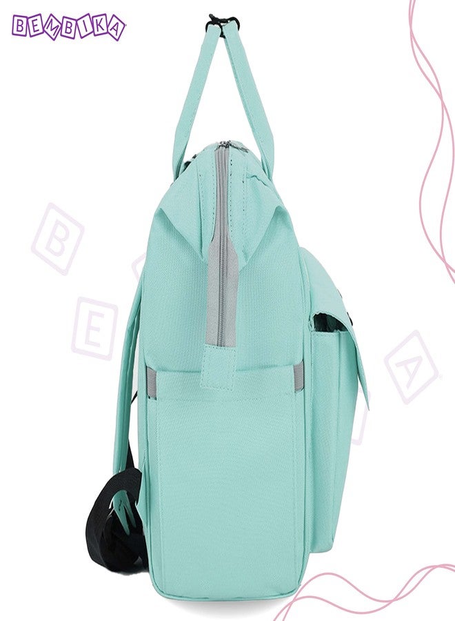 BEMBIKA Diaper Bags for Mom and Dad, Diaper Bags for mom and Baby, Mummy Bag for Multi-Function Waterproof and Large Capacity (Bear berry Green) - Image 4