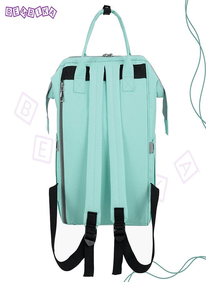 BEMBIKA Diaper Bags for Mom and Dad, Diaper Bags for mom and Baby, Mummy Bag for Multi-Function Waterproof and Large Capacity (Bear berry Green) - Image 3