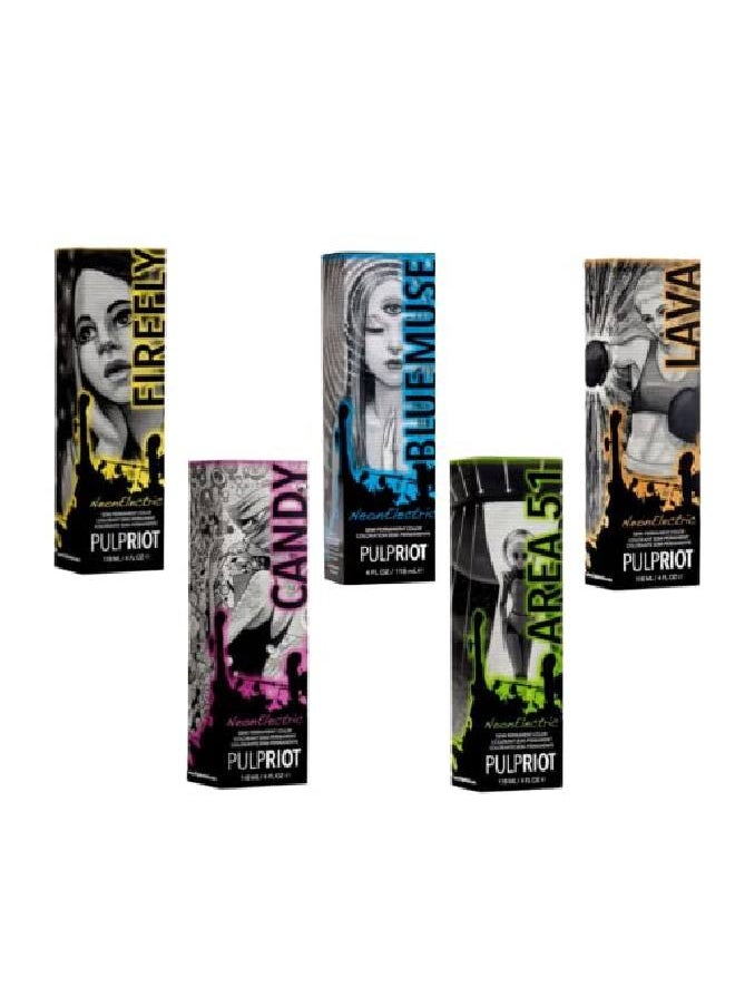 P.R. - Pulp Riot Semipermanent Neon Hair Color 4Oz Candy - Image 1