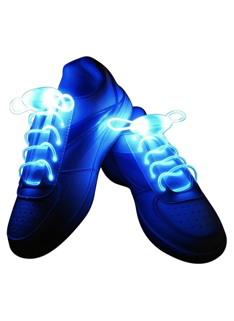 Remax Mena Pair Colorful LED Flash Light Up Shoe Laces Party Disco Shoes Strap Glow Stick 1 Shoelaces Boys Girls Light Up Your Night with 7 Color Modes  - Image 1
