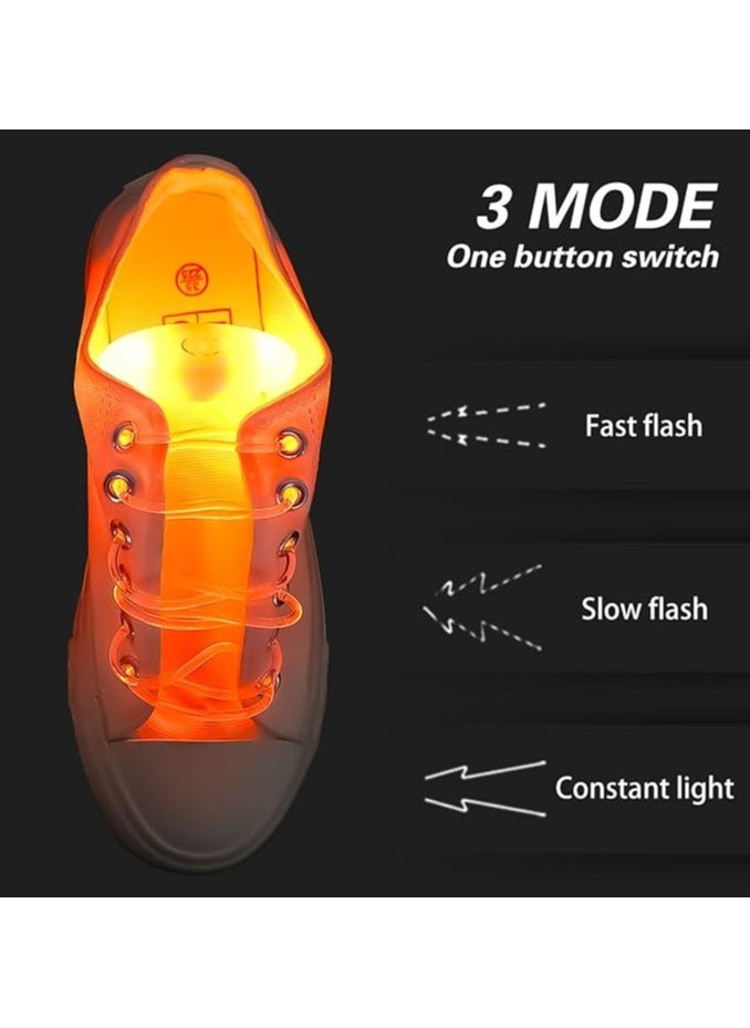 Remax Mena Pair Colorful LED Flash Light Up Shoe Laces Party Disco Shoes Strap Glow Stick 1 Shoelaces Boys Girls Light Up Your Night with 7 Color Modes  - Image 2