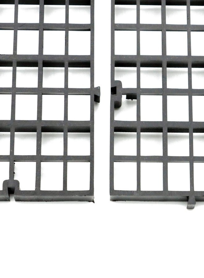 ALEGI Aquarium Fish Tank Bottom Isolation 4 Pcs, Plastic Egg Crate Grid Divider Tray Egg (L 4pcs Black) - Image 4