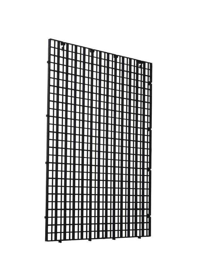 ALEGI Aquarium Fish Tank Bottom Isolation 4 Pcs, Plastic Egg Crate Grid Divider Tray Egg (L 4pcs Black) - Image 1