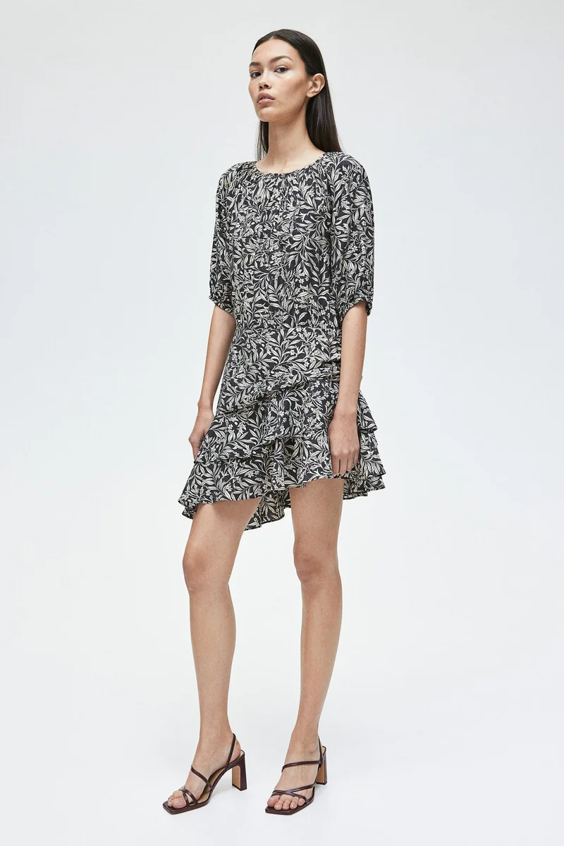 H&M Floral Print Mini Dress