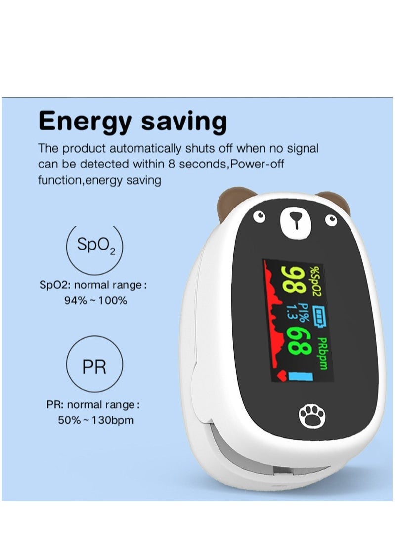 general Kids Pulse Oximeter Fingertip - Rotatable 4-Direction Display, Accurate SpO2/PR Monitor for Children 1-12 Years, Auto Shutoff, Portable Oxygen Saturation Tracker with Comfort Design - Image 4