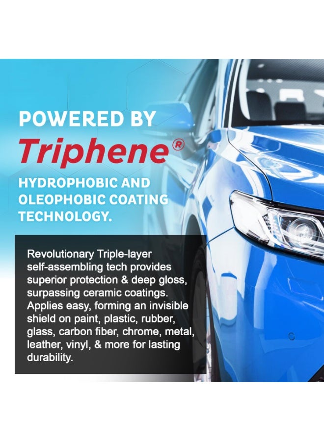 MAXL ONE Triphene All-Purpose Waterless Car Detailer Kit, 2x20oz Sprays with 4 Microfiber Cloths - Image 3