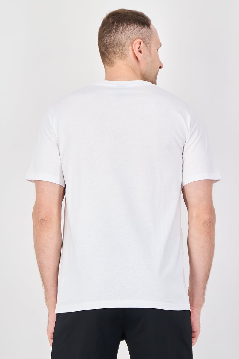 TapouT Men Sportswear Short Sleeve Outdoor T-Shirt, White - Image 3