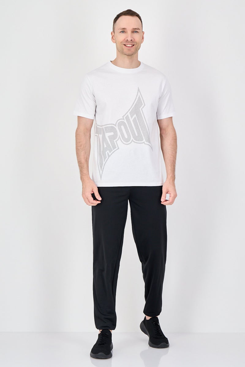 TapouT Men Sportswear Short Sleeve Outdoor T-Shirt, White - Image 4