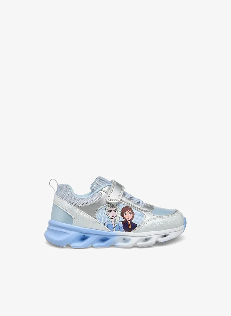 ديزني Girls Frozen Print Light-Up Ankle Sneakers