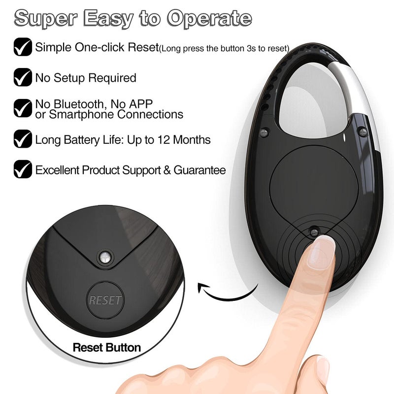 synwoo Simple 3D Step Counter, Walking Pedometer, Steps Tracker with Neck Lanyard/Carabiner for Men Women Teens Adults Seniors (Black) - Image 4