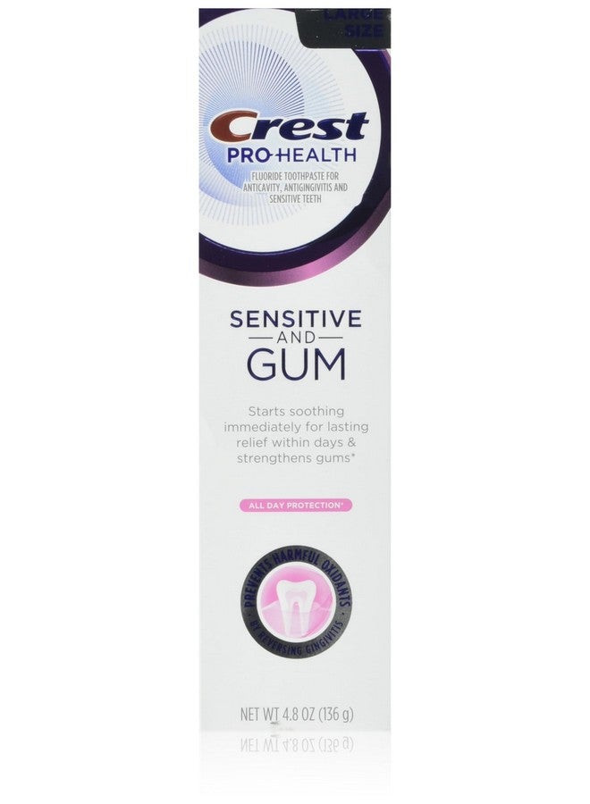 كرست معجون أسنان كريست برو هيلث للأسنان الحساسة وحماية اللثة طوال اليوم، 4.8 أونصة - معجون أسنان مضاد للتسوس، مضاد للبكتيريا، بالفلورايد، مثبت سريريًا، للأسنان الحساسة