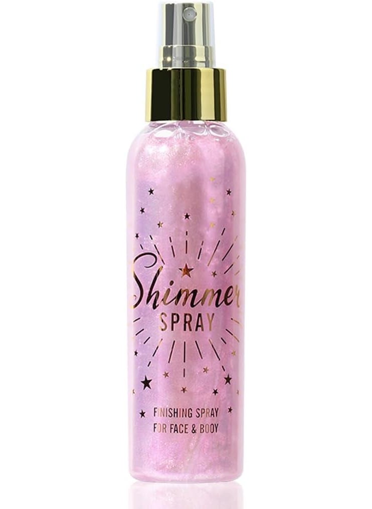 ZENTANMEI Glitter Spray for Hair, Body & Clothes - Quick-Drying Waterproof Body Shimmer Spray for Stage Makeup, Festivals & Raves - 3.72fl Oz (Purple) 