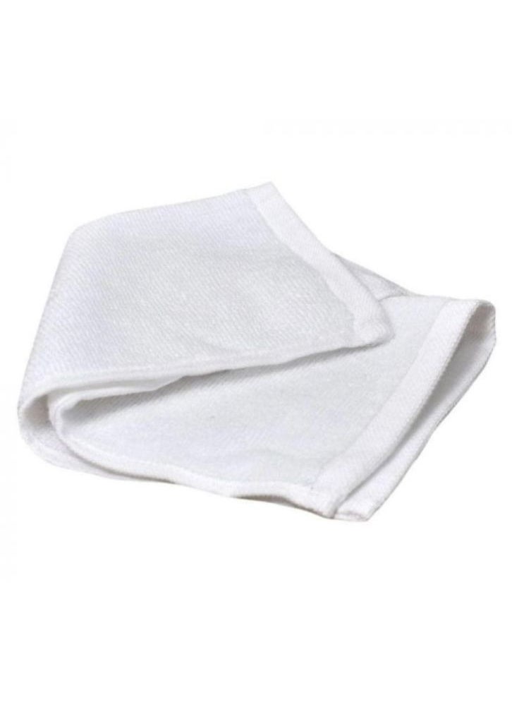 BYFT - Iris White Premium White Face Towels 33x33 Cm Set of 12 High quality Cotton Highly Absorbent and Ultrasoft Quick Dry Bath Linen 600 GSM - Image 1