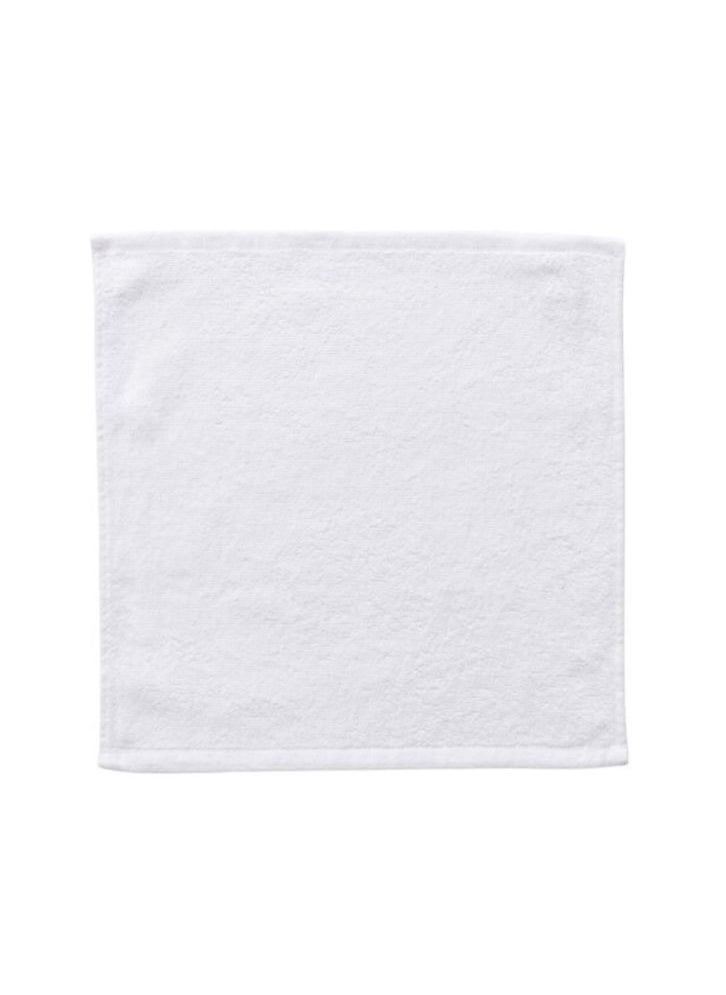 BYFT - Iris White Premium White Face Towels 33x33 Cm Set of 12 High quality Cotton Highly Absorbent and Ultrasoft Quick Dry Bath Linen 600 GSM - Image 1