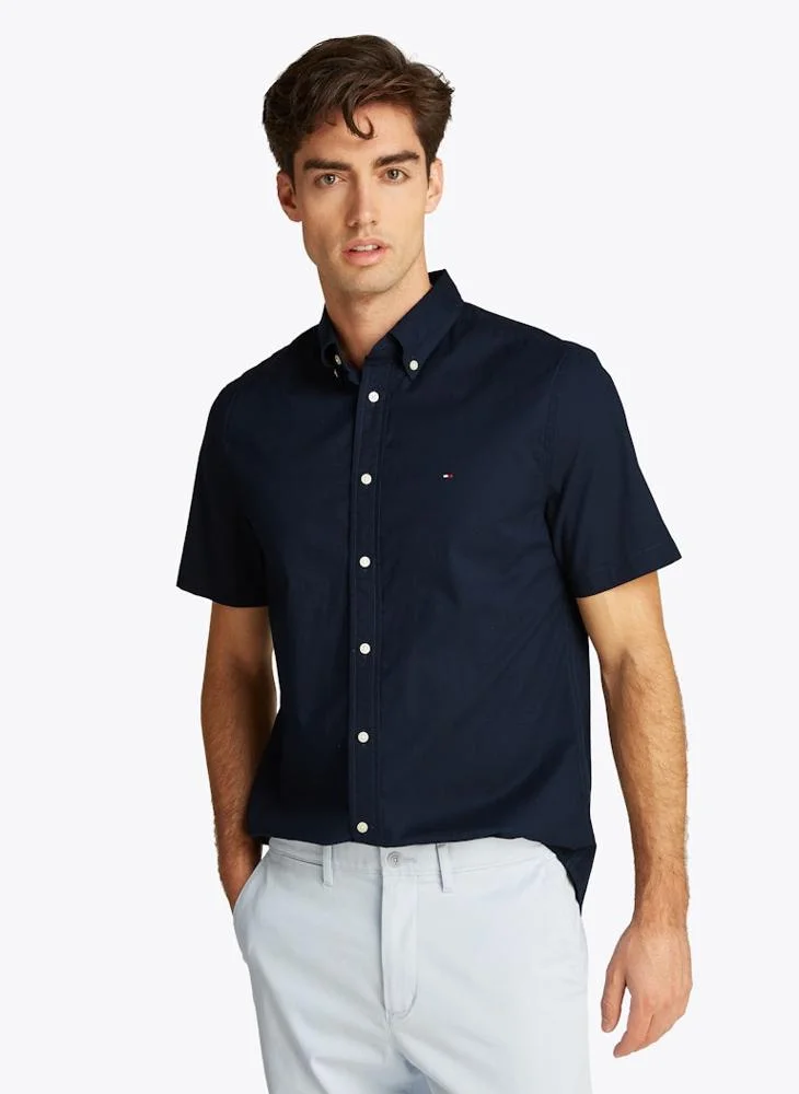 تومي هيلفيغر Short Sleeve Poplin Shirt