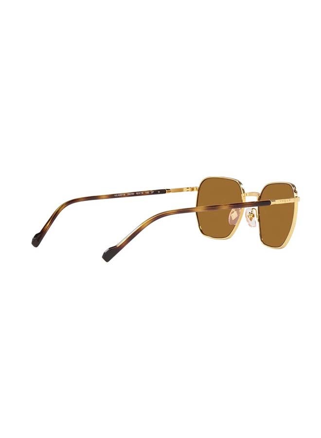 Vogue VO4257S 280/83 52 Unisex Irregular Sunglass - Gold - Image 3