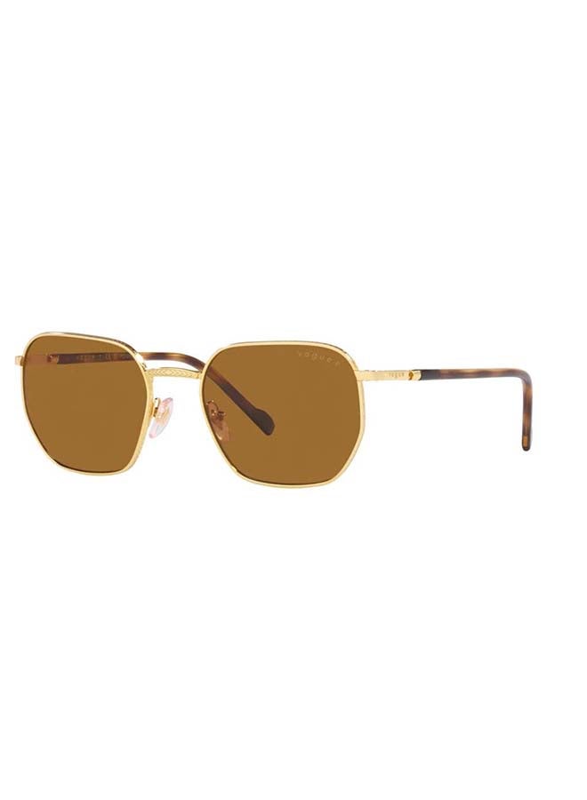Vogue VO4257S 280/83 52 Unisex Irregular Sunglass - Gold - Image 1