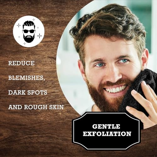 The Rustic Man Terry Wash Cloths for Face and Body, Dual-Sided Cleansing and Exfoliating Washcloths, Machine Wash, Black, 3 Count - Image 3