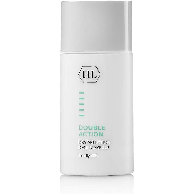 Holy Land Cosmetics Double Action Drying Lotion with Demi Makeup for Oily Skin, Works to Conceal & Treat Blemishes, 1 fl oz.