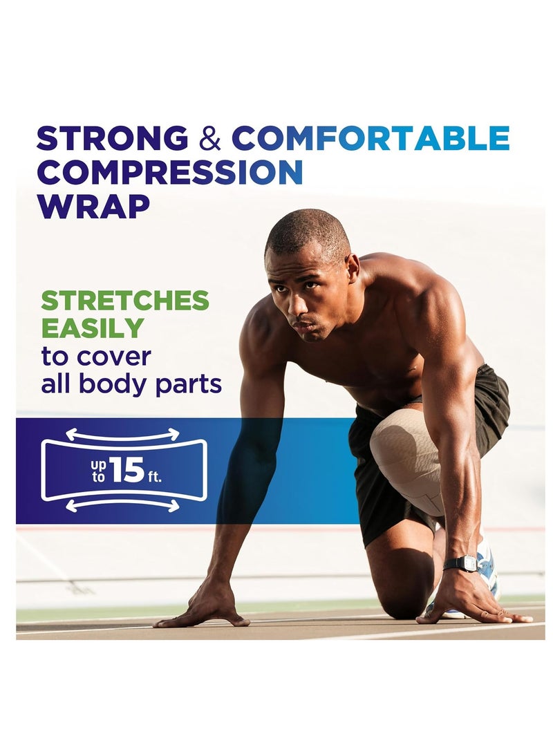 Elastic Bandage With Clips, Bandage Support For Post Injury Applications, Ankle, Foot, Wrist, Muscles And Joint, 3pcs - Image 5