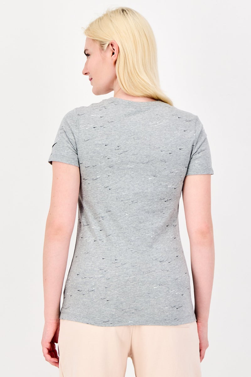 Nike Women Sportswear Fit Short Sleeve Outdoor Top, Grey - Image 3