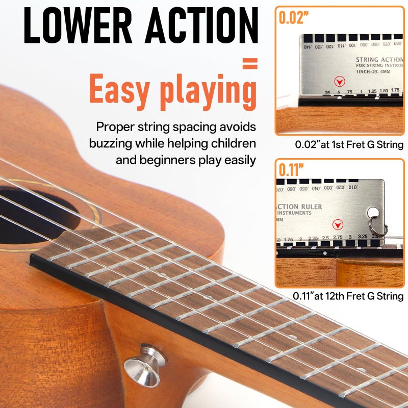 Kmise Professional Ukulele for Adult Beginner, Free Online Lesson 21 inch Soprano Mahogany Ukelele with Kids Ukele Bundle Starter Kit Gig Bag Case, Strap, Tuner, Nylon Strings, Book, Uke Gift Choice - Image 5