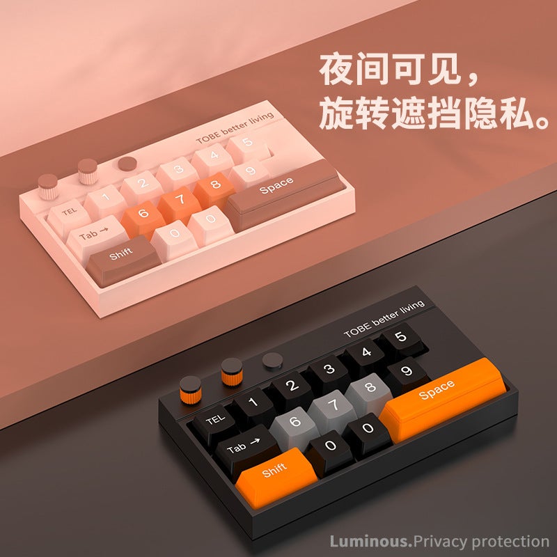 Car Temporary Parking Moving License Plate Keyboard Man Car Number Plate Creative Rotating Hidden Temporary Parking Sign - Image 4