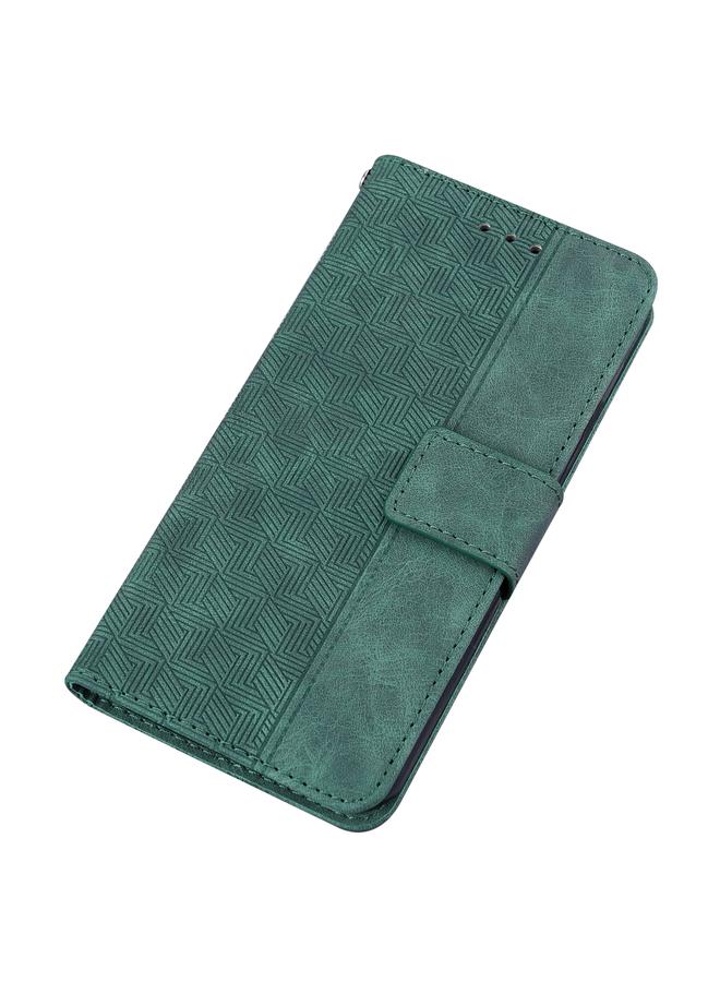 S-TOP Case For iPhone 14 Plus Geometric Embossed Leather Phone Case - Image 5