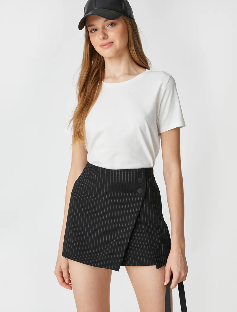 كوتون Short Sleeve Crew Neck Basic T-Shirt