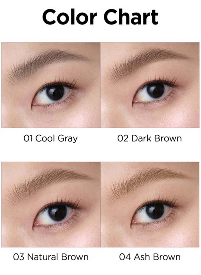 Peripera Speedy Skinny Browcara 02 Dark Brown - Image 3