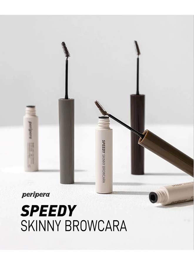 Peripera Speedy Skinny Browcara 02 Dark Brown - Image 4