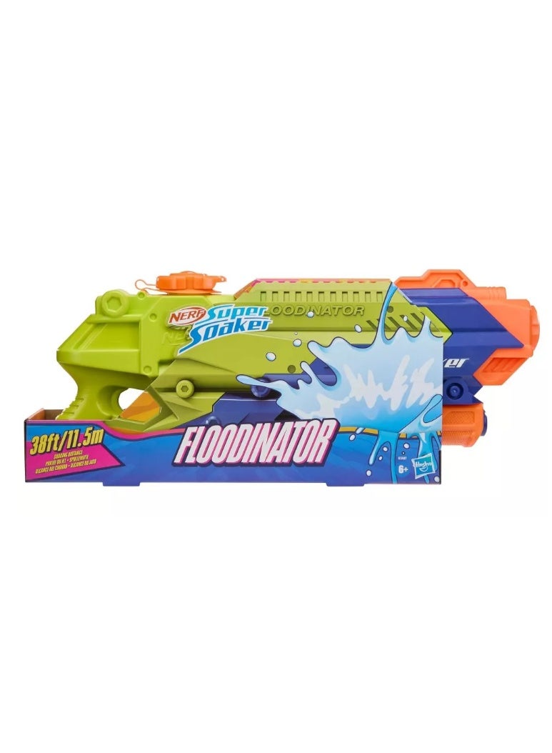 HASBRO - NERF Nerf Super Soaker Floodinator Water Blaster, 70 fl oz Water Capacity - Image 1