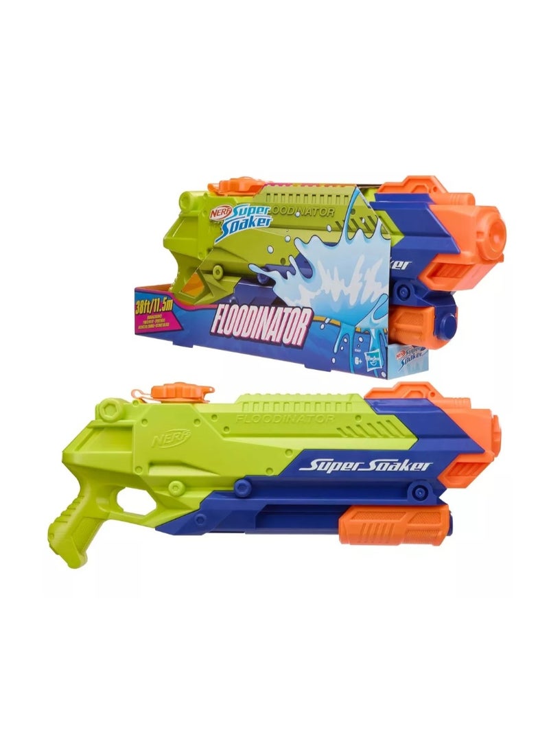 HASBRO - NERF Nerf Super Soaker Floodinator Water Blaster, 70 fl oz Water Capacity - Image 3