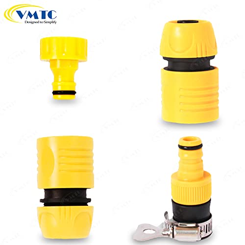 VMTC Tap Connector Kit 1/2" Compact: Quick Connector Pair, Tap Adapter for Gardening & High-Pressure Car Washers (Compatible With Karchre, Bosch, Black & Decker, Hübertt, and More) - Image 5