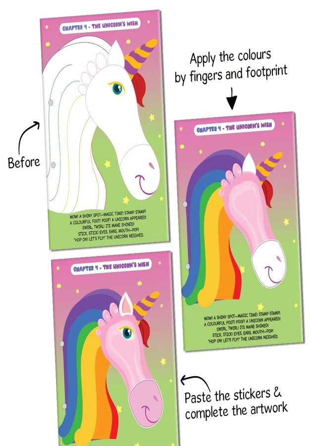 GiniMini Tiny Prints and The Magical Journey Art & Craft Kit for Kids 3-5 | 10 Story-Based Activities, Fingerprint Painting, Stickers, DIY Scrapbook | Creative Gift for Preschoolers - Image 3