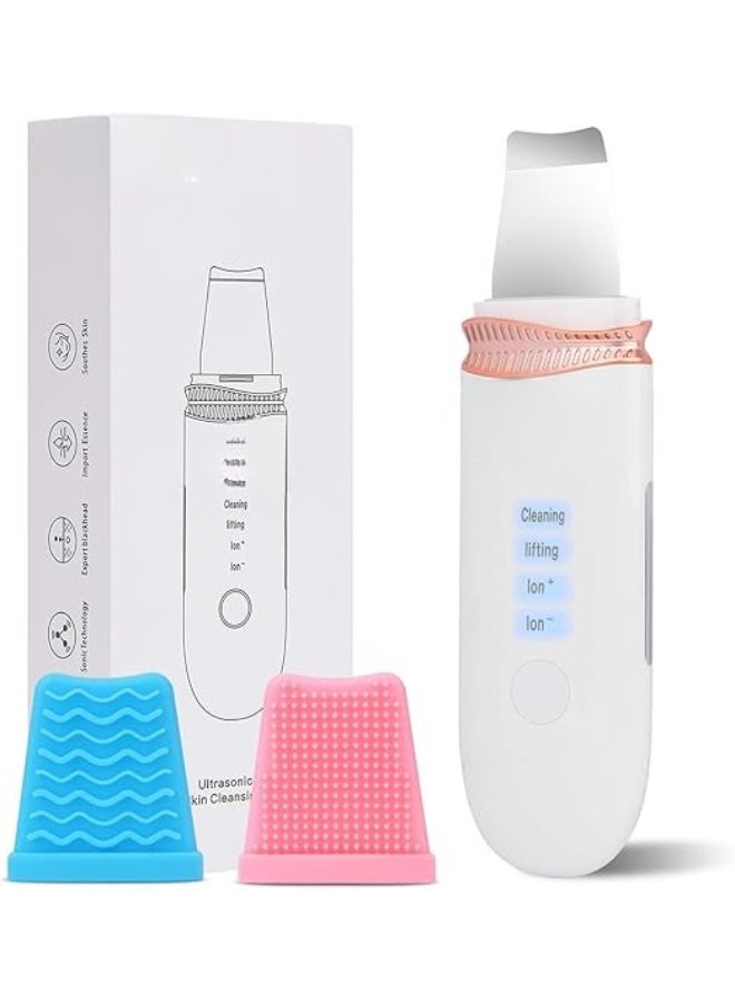 أداة تنظيف البشرة وإزالة الرؤوس السوداء – تنظيف المسام بعمق ورفع الوجه مع 2 حافظة سيليكون