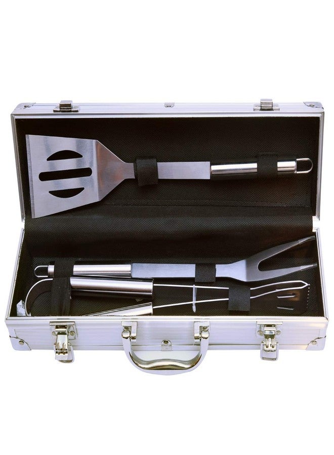 FEELING MALL BBQ Grill Set - Complete Grilling Tool Kit Consisting of Spatula,Tongs and Fork with Storage Case Box - Image 2
