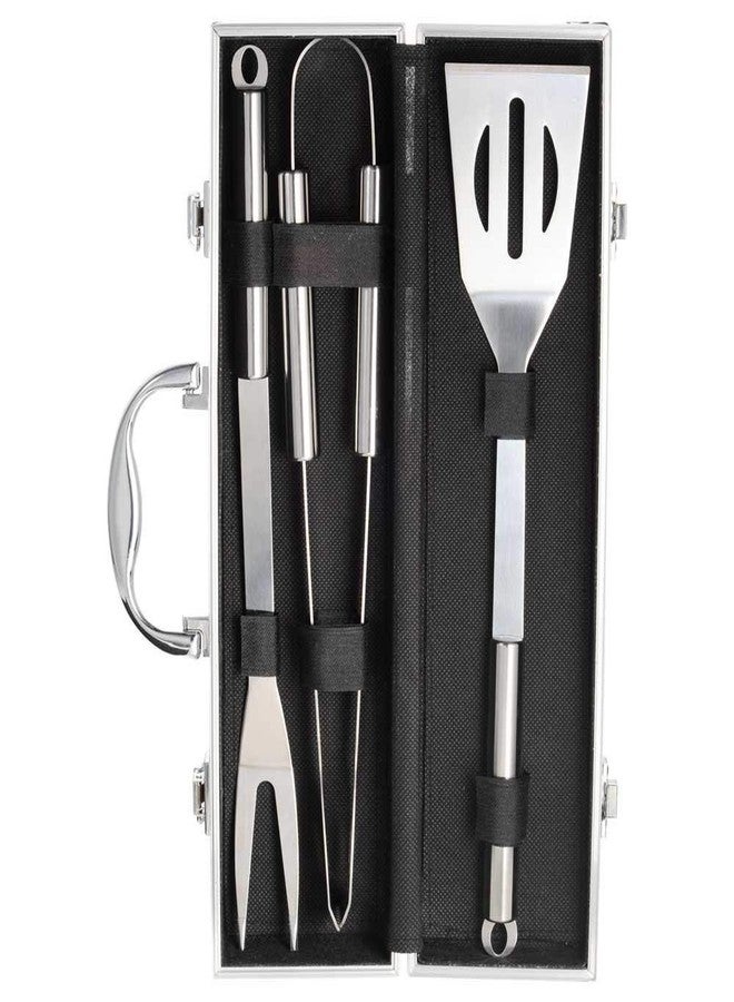 FEELING MALL BBQ Grill Set - Complete Grilling Tool Kit Consisting of Spatula,Tongs and Fork with Storage Case Box - Image 1