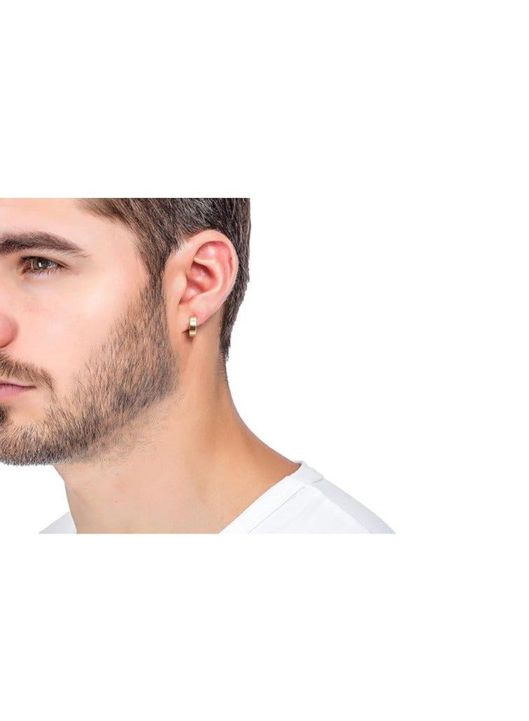 Fayrouz Jewellery Fayrouz Jewelry Small Hoop Earrings Without Piercing Stainless Steel Huggie Earrings for Men and Women Earrings for Men and Women  - Image 2