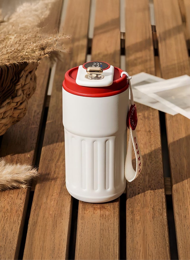 Toshionics Stainless Steel Vacuum Coffee Mug with Temperature Display – 460ML Double Wall Leakproof Insulated Travel Mug T114714 - Image 1