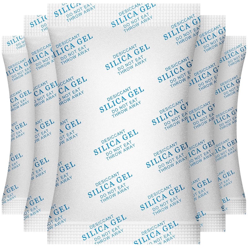 O2frepak 50 Gram(10Packs) Food Grade Moisture Absorbers Silica Gel Packs Desiccant for Storage,Food Safe Dessicant Silica Gel Packets for Moisture Storage Control - Image 1